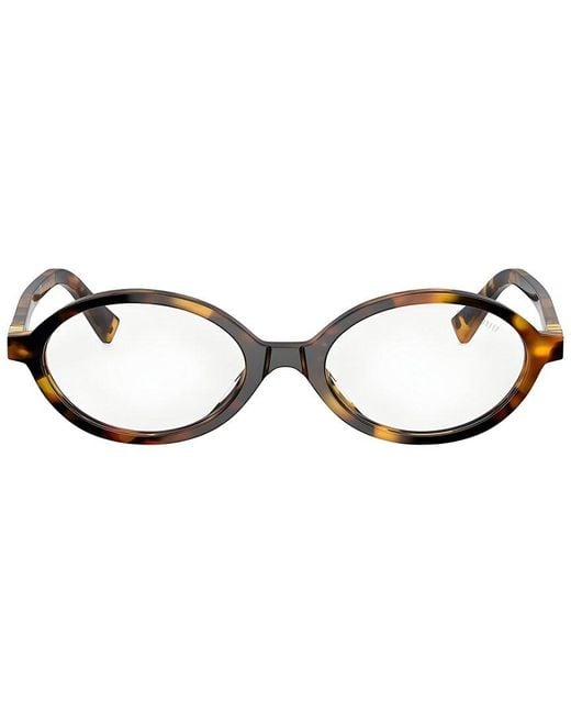 Miu Miu Metallic 50Mm Light-Filtering Optical Frames