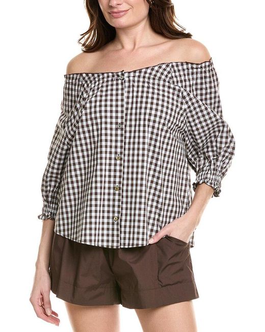 LaBiz Gray 2Pc Blouse & Short Set