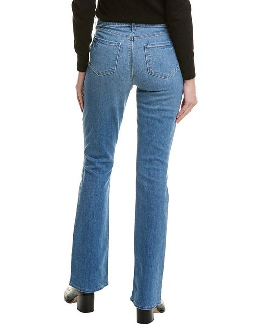 L'Agence Blue Selma High-Rise Sleek Baby Bootcut Jean