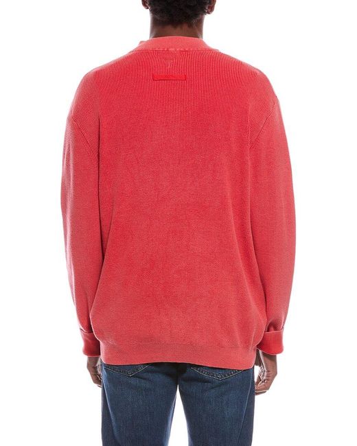 tyler boe Red 1/4-zip Sweater for men