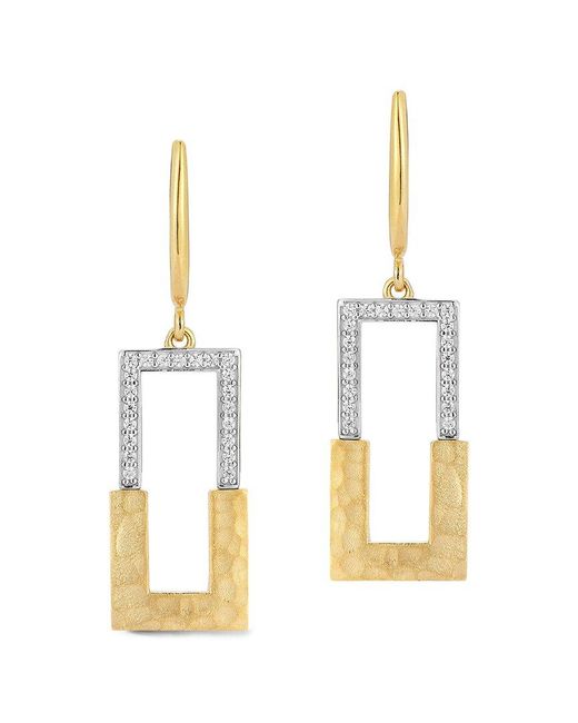 Reiss Metallic 14K 0.25 Ct. Tw. Diamond Earrings