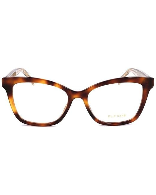 Elie Saab Brown 52Mm Optical Frames