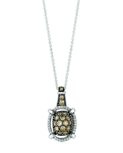 Le Vian Metallic Le Vian Clusters And Composites 14K 0.85 Ct. Tw. Diamond Pendant Necklace