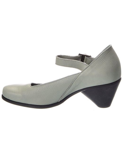 Arche Gray Naokou Leather Pump