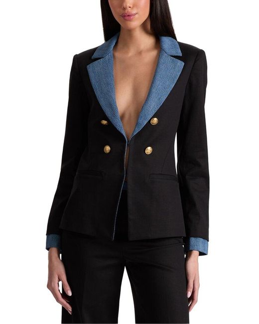 Alice + Olivia Black Mya Blazer