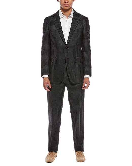 Canali Black 2Pc Cashmere & Silk-Blend Suit for men