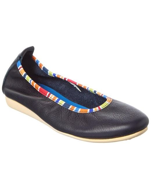 Arche Blue Lanabi Leather Flat