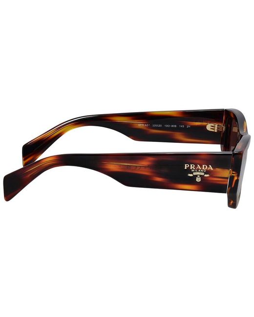 Prada Brown Pra01S 53Mm Sunglasses