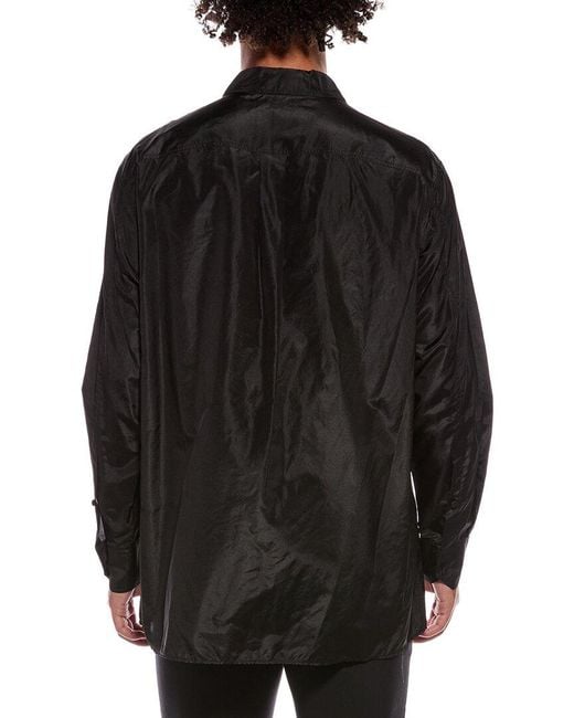 Valentino Black Silk Shirt for men