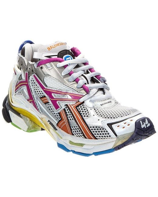 Balenciaga Blue Runner Rubber & Mesh Sneaker for men
