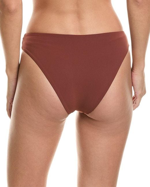 Anemos Red Midi High-Cut Bikini Bottom