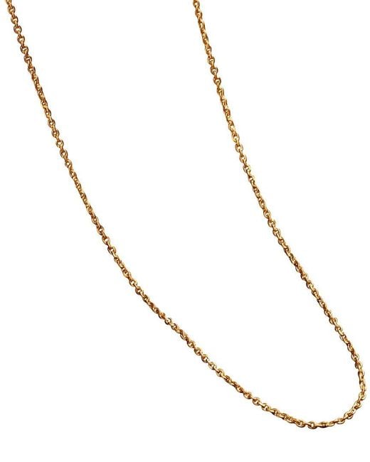 Karma and Luck Metallic Plated Chain Necklace