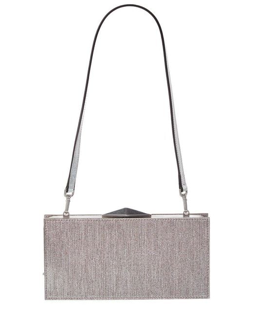 Jimmy Choo Gray Diamond Cocktail Clutch