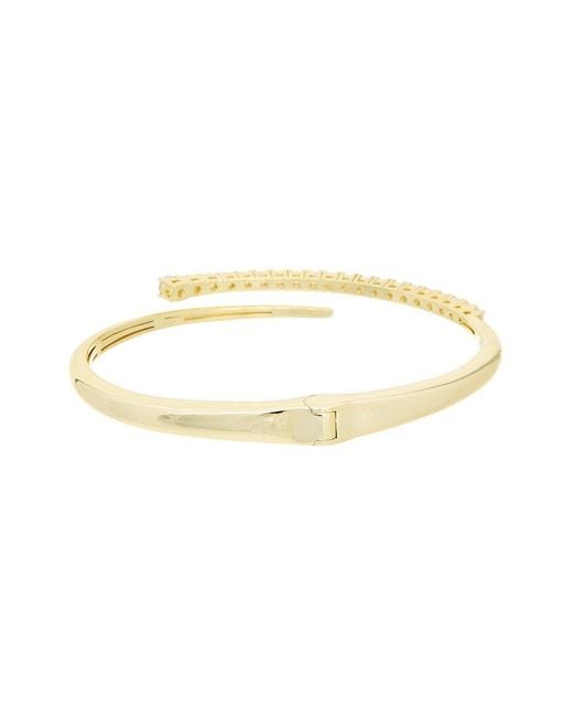 Juvell Metallic Cz 18K Plated Bangle Bracelet