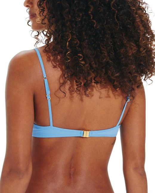 ViX Blue Solid Leeza Top