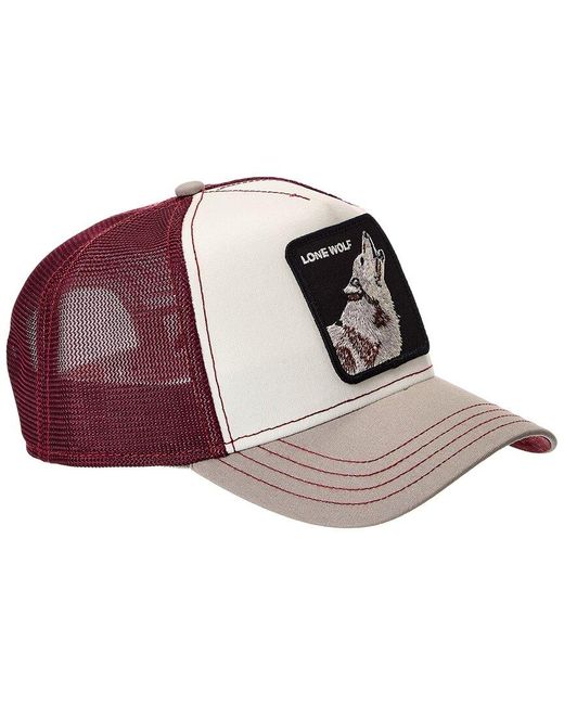 Goorin Bros Pink Mv Howler Trucker Hat for men