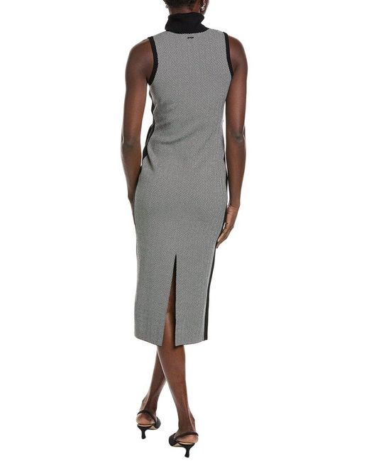 Toccin Black Peggy Turtleneck Tie-Front Sweaterdress