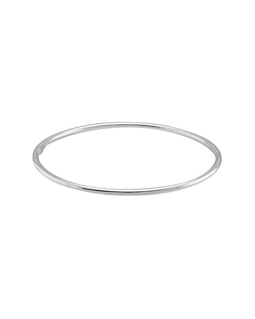 Italian Silver White Bangle