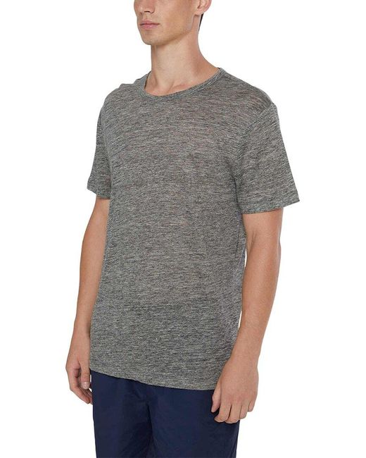 Onia Gray Chad Linen T-shirt for men