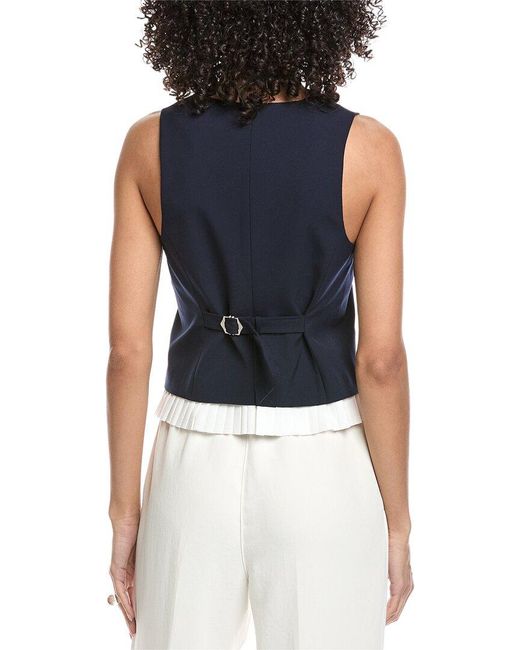 Jonathan Simkhai Blue Laiken Vest