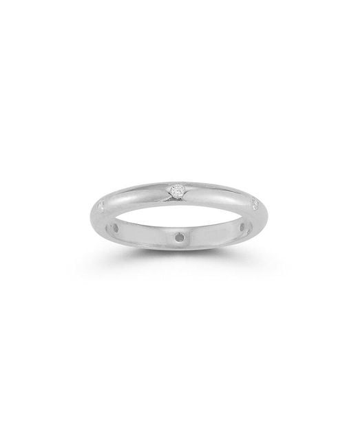 Chloe and Madison White Silver Cz Ring