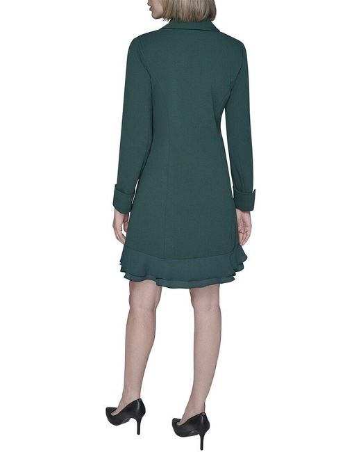 Karl Lagerfeld Green Scuba Blazer Dress