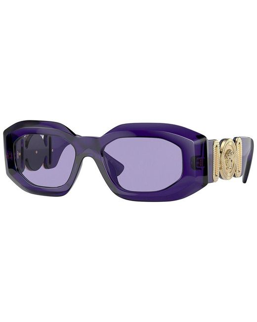 Versace Blue Fashion 54mm Sunglasses for men