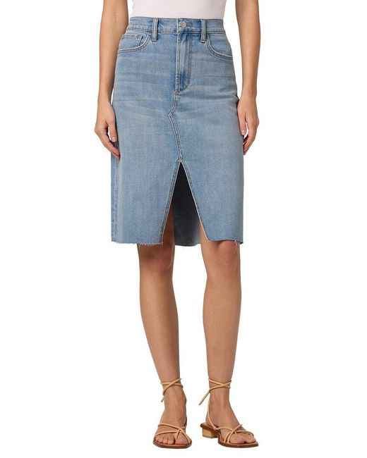 Joe's Jeans Blue Tatiana High-rise Midi Skirt