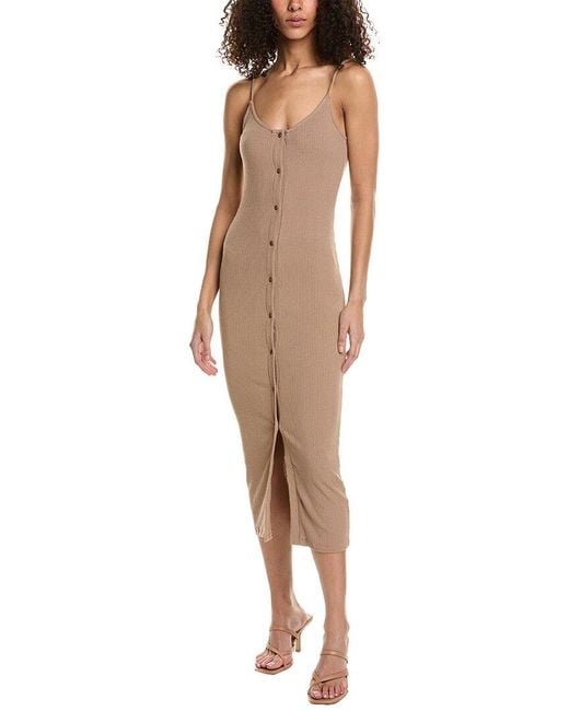 Project Social T Natural Lucia Snap Front Tank Dress