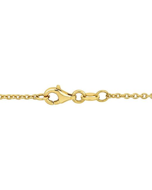 Diamond Select Cuts Metallic 14K Two-Tone 0.61 Ct. Tw. Diamond Paperclip Pendant Necklace