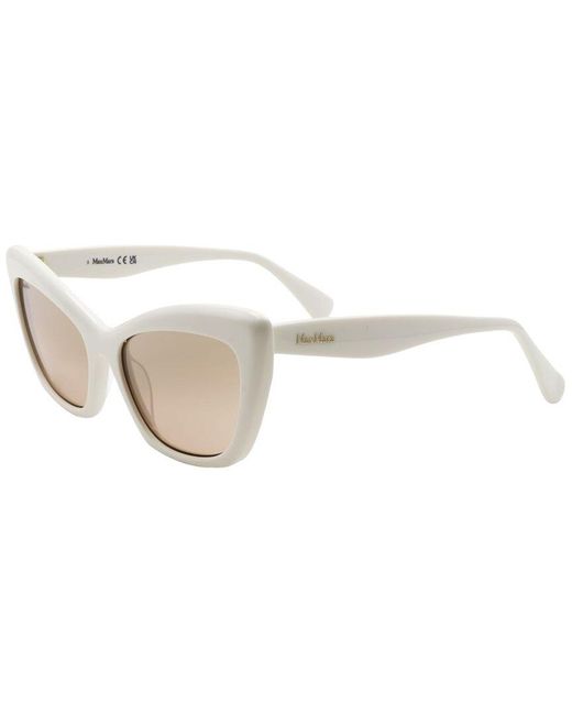 Max Mara White 57Mm Sunglasses