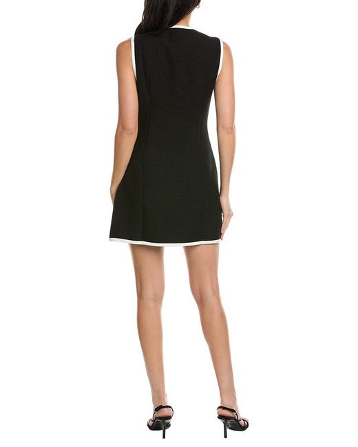 Seraphin Black Sleeveless Mini Dress
