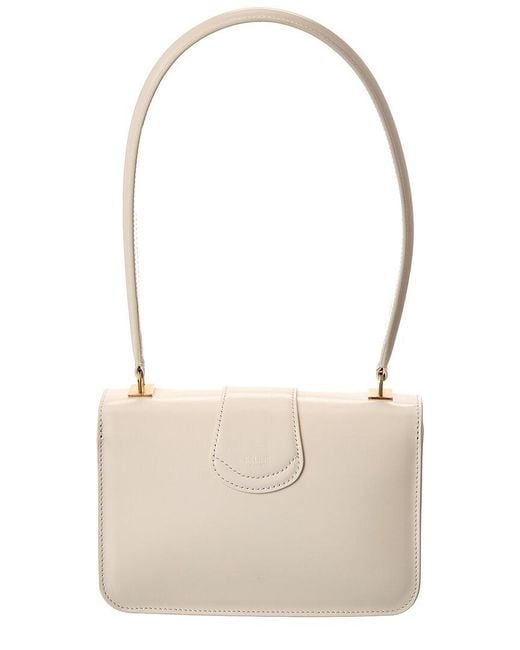 Céline White Josephine Teen Leather Shoulder Bag