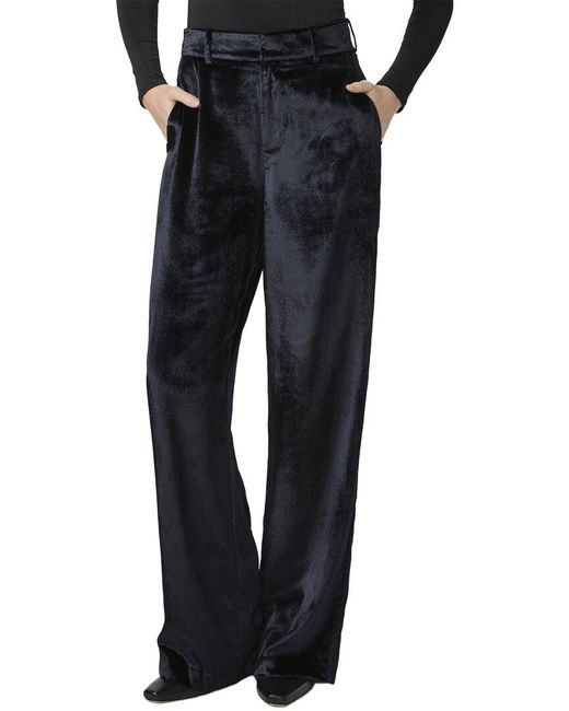 PAIGE Black Chateau Wide Leg Trouser Jean