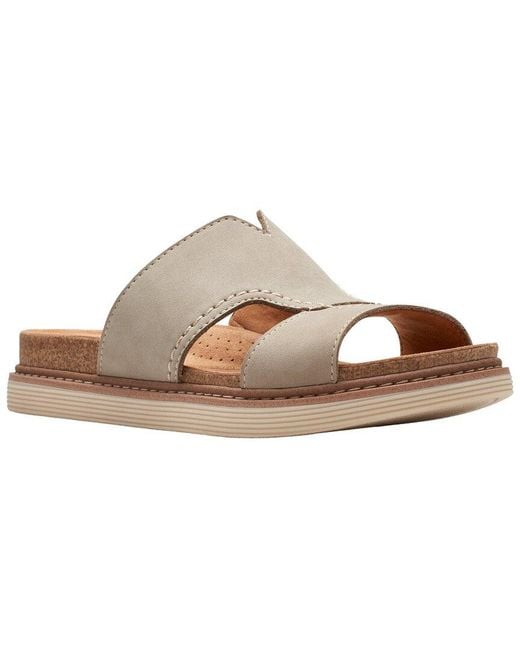 Clarks Brown Arwell Walk Nubuck Sandal
