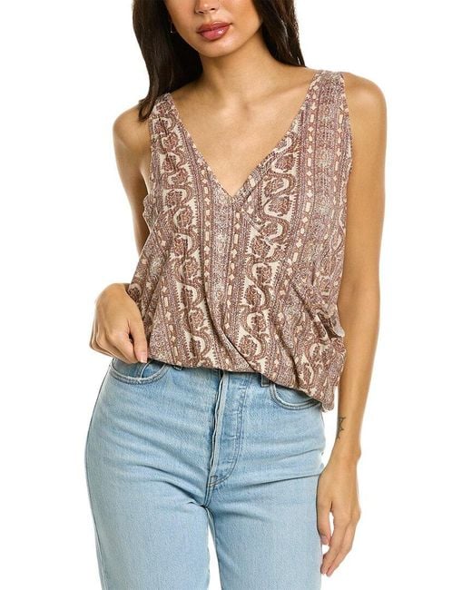 Free People Blue Your Twisted Top