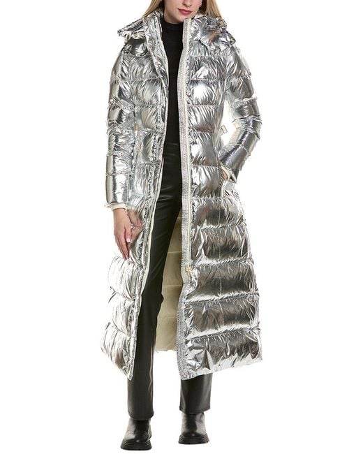 Mackage Metallic Calina Lustrous Down Maxi Coat
