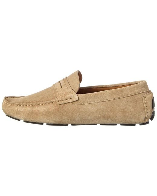 Allen Edmonds Natural Lewis Suede Driver for men