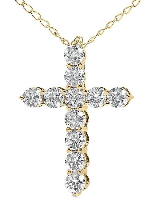 Haus of Brilliance Metallic 14K 0.50 Ct. Tw. Lab-Grown Diamond Pendant Necklace