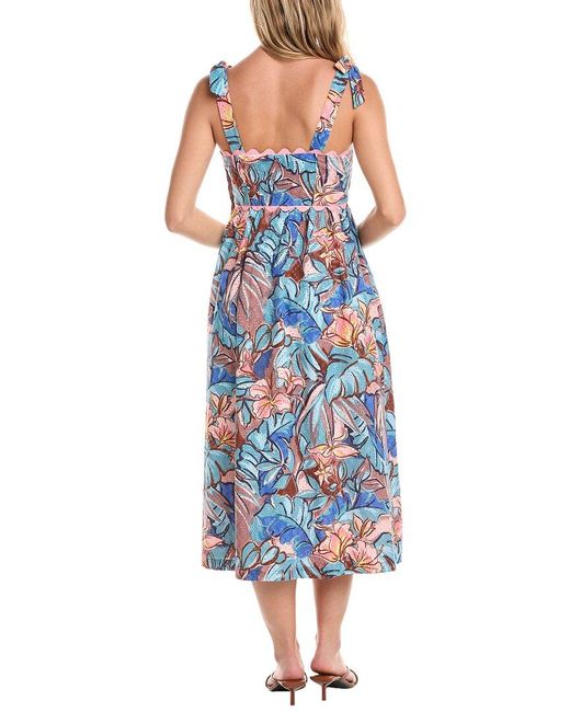 Tori Richard Blue Express Yourself Helena Dress