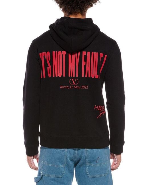 Valentino Red Jersey Felpa Cappuccio Hoodie for men