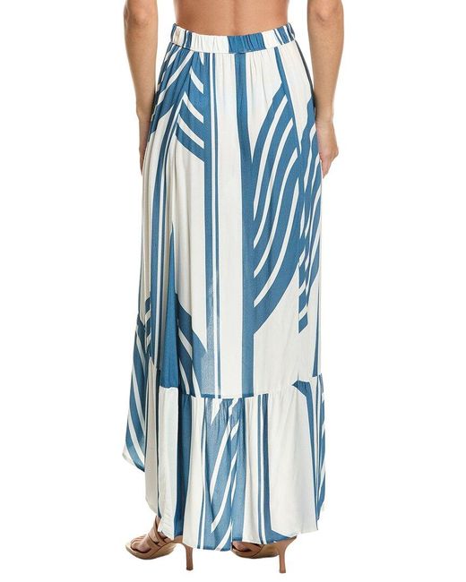 Surf Gypsy Blue Cover-Up Midi Skirt