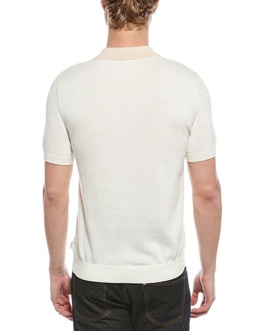 Onia White Polo Shirt for men