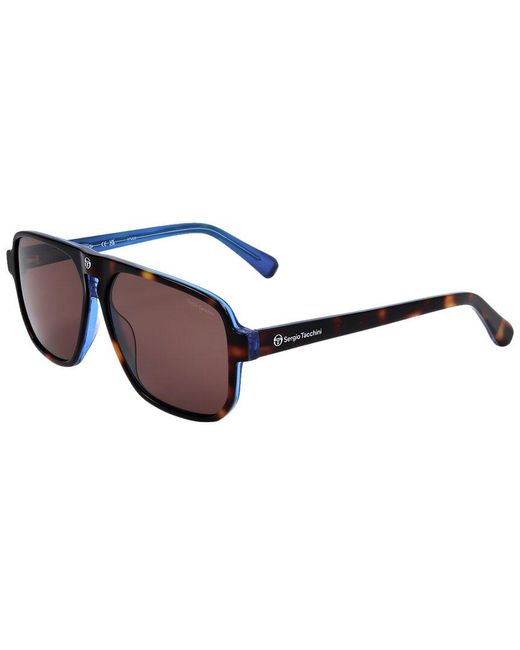 Sergio Tacchini Brown St5020 57mm Sunglasses for men