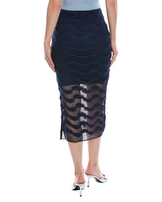 Walker & Wade Blue Walker&Wade Moonlight Midi Skirt