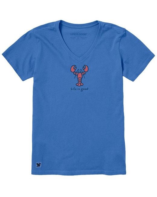 Life Is Good. Blue Crusher T-Shirt