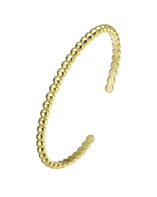 Rachel Glauber Metallic 14k Plated Bangle Bracelet