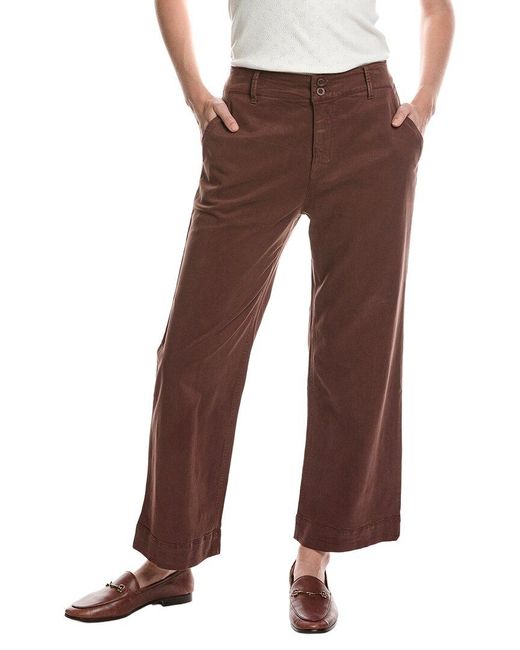 Bella Dahl Brown Saige Wide Leg Crop Pant