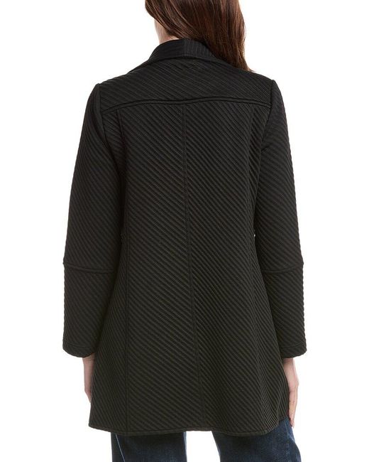 Sam Edelman Black Drape Front Jacket