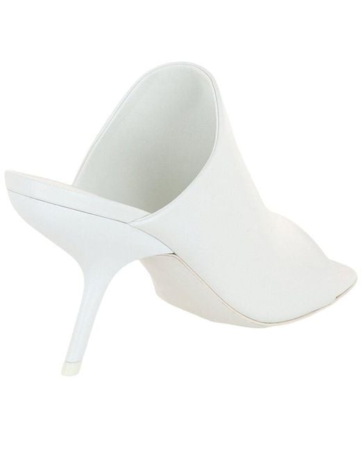 Ferragamo White Era Leather Mule